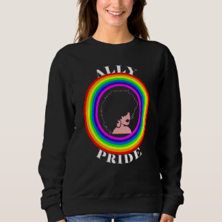 Sudadera Orgullo Aliado Igualdad LGBTQ Arcoíris Lesbiana Ga