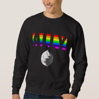 Sudadera Orgullo Aliado Igualdad LGBTQ Arcoíris Lesbiana Ga