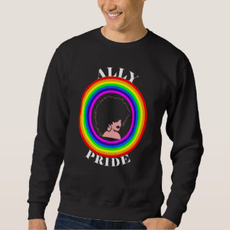 Sudadera Orgullo Aliado Igualdad LGBTQ Arcoíris Lesbiana Ga