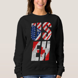 Sudadera Orgullo Americano Canadiense Maple Leaf Useh Bande
