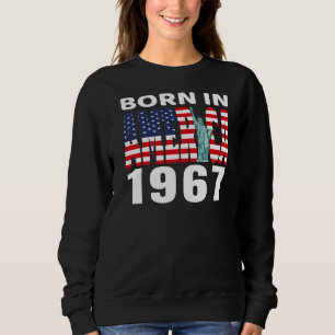 Sudadera Orgullo americano de cumpleaños de 1967 nacido en 