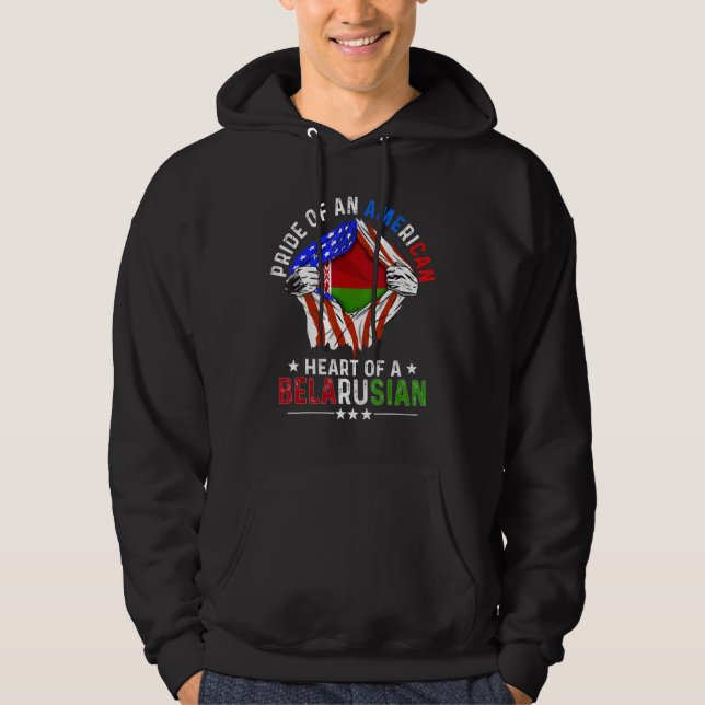 Sudadera Orgullo americano estadounidense de Bielorrusia Ex (Anverso)