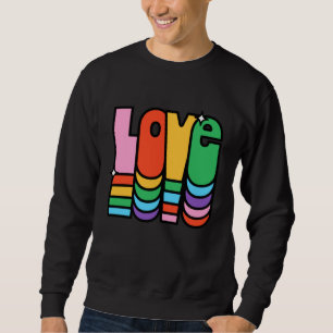 Sudadera Orgullo- amor color arcoíris. el amor es amor.