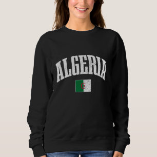 Sudadera Orgullo argelino Bandera africana patrimonio de ra