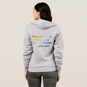 Sudadera Orgullo AroAce - Lugar de nacimiento: Tierra. Raza