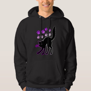 Sudadera Orgullo asexual lindo gato gatito LGBTQ asexualida