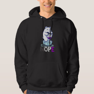 Sudadera Orgullo Asexual Nope Bear Corazón Roto Lgbqa