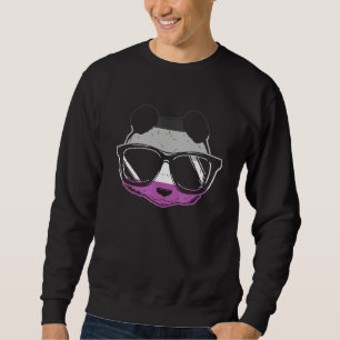 Sudadera Orgullo asexual Panda Bandera asexual gafas de sol