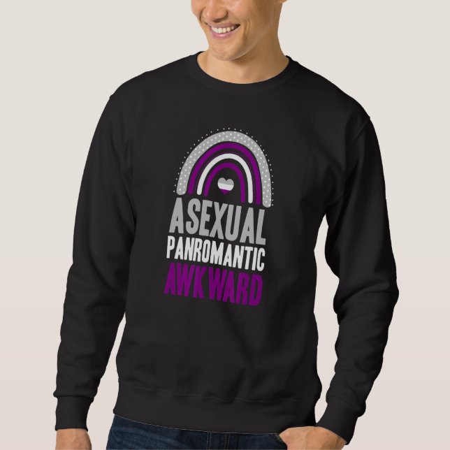 Sudadera Orgullo asexual panromántico incómodo asexual bohe (Anverso)