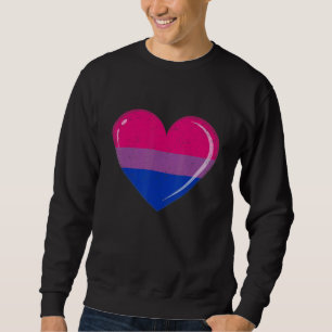 Sudadera Orgullo Bandera Bisexual Amor Corazón Gana Lgbt Or
