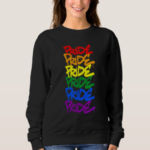 Sudadera Orgullo Bandera Lgbtq Diseño de Graffiti Street Ar