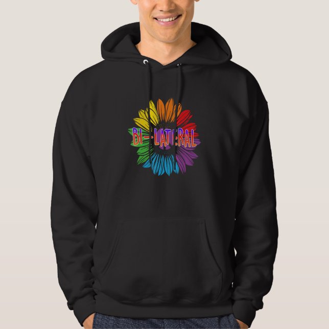 Sudadera Orgullo Bi Bilateral Bisexual LGBTQ Orgullo Asexua (Anverso)