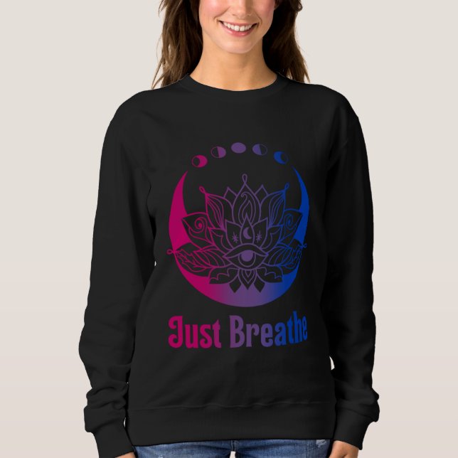 Sudadera Orgullo Bi Sutil Bisexual LGBTQ Orgullo Gay Yoga L (Anverso)