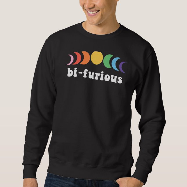 Sudadera Orgullo bisexual curioso gays Lgbtq Orgullo (Anverso)