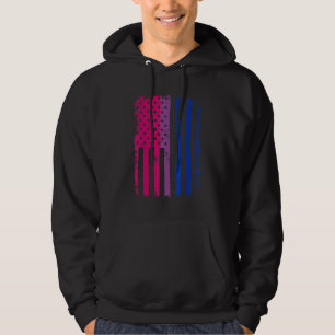 Sudadera Orgullo bisexual Estados Unidos Bandera Americana 