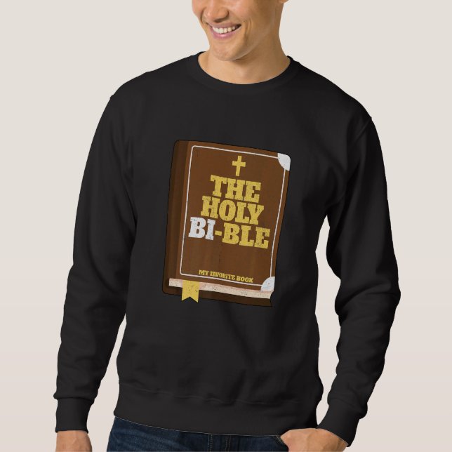 Sudadera Orgullo Bisexual Lgbt La Sagrada Biblia Queer No b (Anverso)