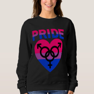 Sudadera Orgullo bisexual LGBTQIA+ Amor y apoyo de los homb
