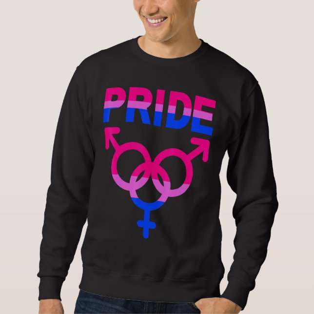 Sudadera Orgullo bisexual Lgbtqia Apoyo al amor Hombres Muj (Anverso)