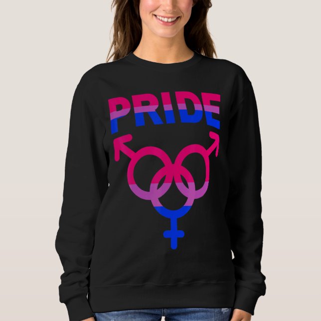 Sudadera Orgullo bisexual Lgbtqia Apoyo al amor Hombres Muj (Anverso)
