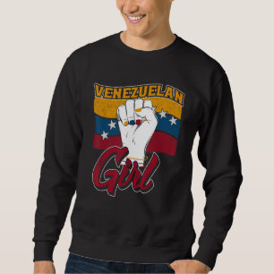 Sudadera Orgullo caraqueño latinas Chica venezolana