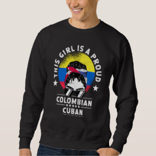 Sudadera Orgullo Ciudadano Mujer Adulta Cubana Bandera De C