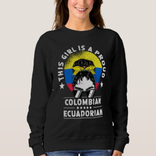 Sudadera Orgullo Ciudadano Mujer Mujer Colombiana Bandera E