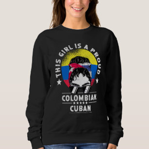 Sudadera Orgullo Ciudadano Mujer Niña Crecida En Cuba Bande
