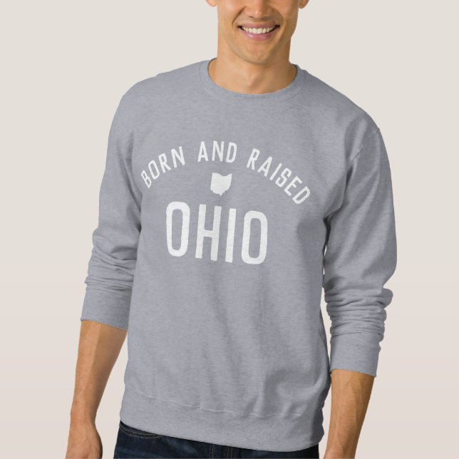 Sudadera Orgullo clásico de Ohio por el estado de bloque na (Anverso)