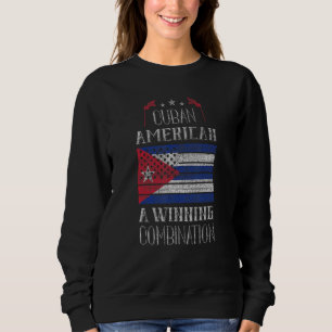 Sudadera Orgullo cubano-americano de combinación ganadora d