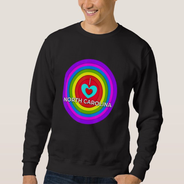 Sudadera Orgullo de amor de Carolina del Norte (Anverso)