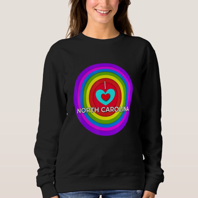 Sudadera Orgullo de amor de Carolina del Norte (Anverso)