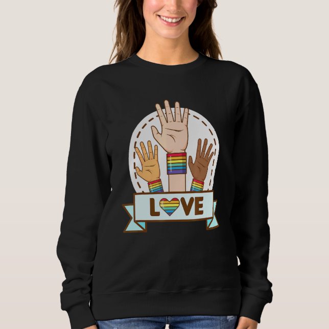 Sudadera Orgullo De Amor Lgbt (Anverso)