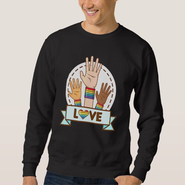 Sudadera Orgullo De Amor Lgbt (Anverso)