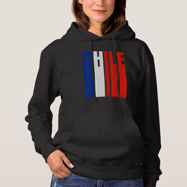 Sudadera Orgullo de Bandera Chilena (Anverso)