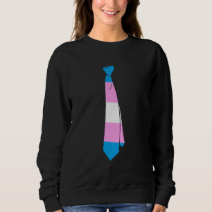 Sudadera Orgullo de corbata transgénero LGBTQ