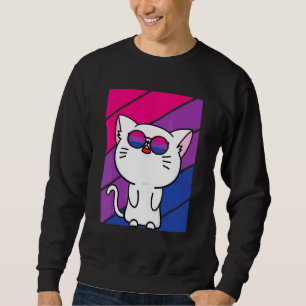 Sudadera Orgullo de gato lindo bandera bisexual Lgbtq Orgul