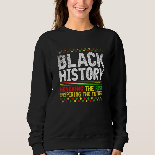 Sudadera Orgullo de historia negra BHM Patrimonio africano  (Anverso)