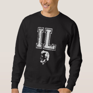 Sudadera Orgullo de Illinois Angustiado