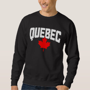 Sudadera Orgullo de la bandera canadiense del arce de Quebe