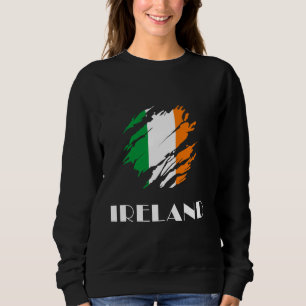 Sudadera Orgullo de la bandera de Irlanda Patrimonio de las