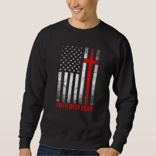Sudadera Orgullo de la bandera de los Estados Unidos Fe por