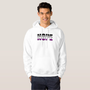 Sudadera Orgullo de la bandera del orgullo asexual de Nope