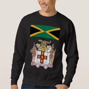 Sudadera Orgullo de la bandera y símbolos culturales jamaic