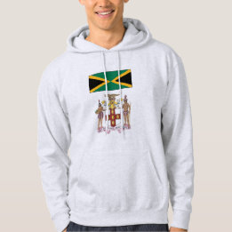 Sudadera Orgullo de la bandera y símbolos culturales jamaic