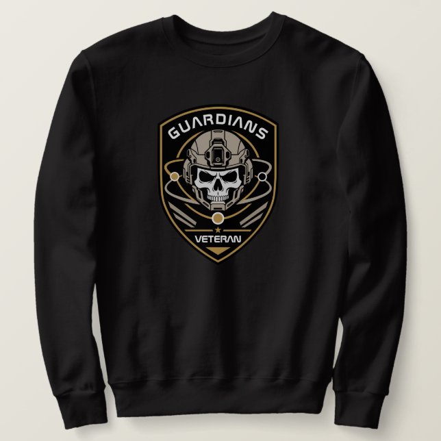 Sudadera Orgullo de la Cresta del Veterano Guardián Orbital (Anverso del diseño)