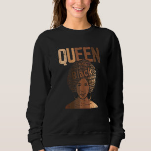 Sudadera Orgullo de la mujer negra afrolatina reina Melanin