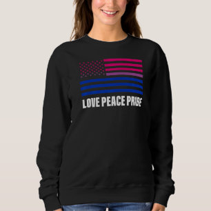Sudadera Orgullo de la Paz Bandera Bisexual Orgullo Gay Lgb