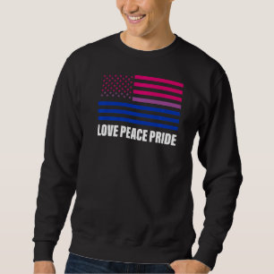 Sudadera Orgullo de la Paz Bandera Bisexual Orgullo Gay Lgb
