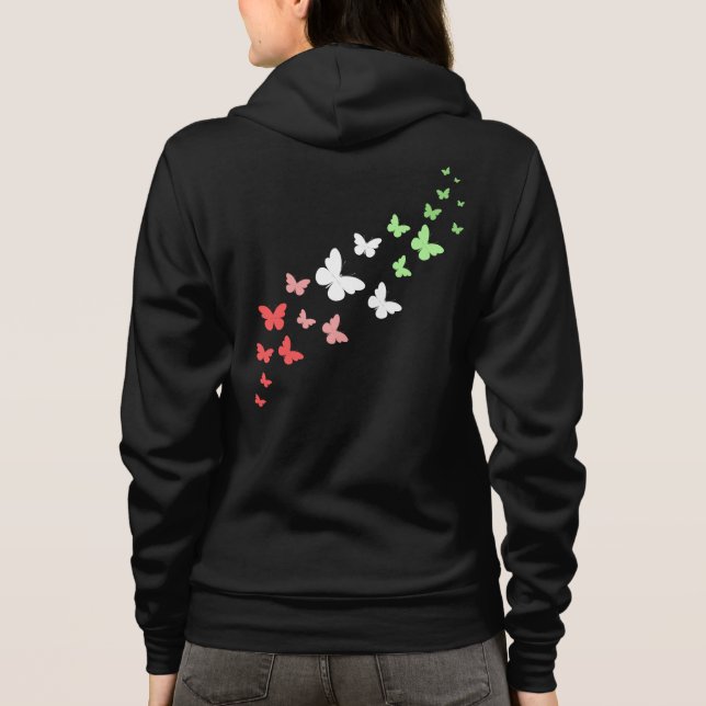 Sudadera Orgullo de Mariposa Abrosexual (Reverso)