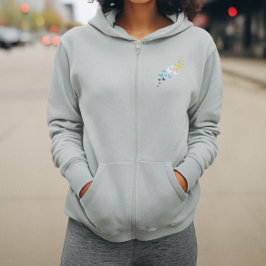 Sudadera Orgullo de mariposa de AroAce - Colores de la band